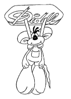 Een kleurplaat van  diddl