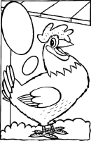 Een kleurplaat van  vogel
