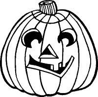 Een kleurplaat van  halloween