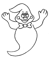 Een kleurplaat van  halloween