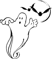 Een kleurplaat van  halloween