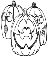 Een kleurplaat van  halloween