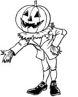 Een kleurplaat van  halloween