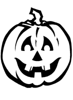 Een kleurplaat van  halloween