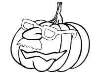 Een kleurplaat van  halloween