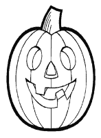 Een kleurplaat van  halloween