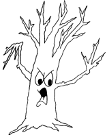 Een kleurplaat van  halloween