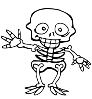 Een kleurplaat van  halloween