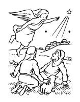 Een kleurplaat van  kerstmis