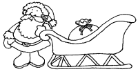 Een kleurplaat van  kerstmis