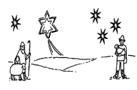 Een kleurplaat van  kerstmis