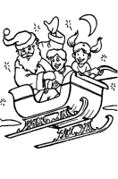 Een kleurplaat van  kerstmis