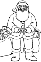 Een kleurplaat van  kerstmis