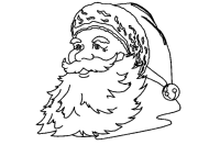 Een kleurplaat van  kerstmis