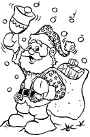 Een kleurplaat van  kerstmis