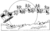 Een kleurplaat van  kerstmis