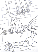 Een kleurplaat van  ratatouille
