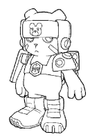 Een kleurplaat van  digimon