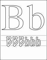 Een kleurplaat van  letter