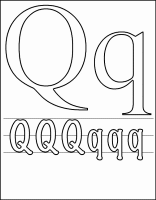 Een kleurplaat van  letter