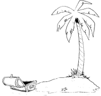 Een kleurplaat van  zomer