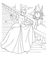 Een kleurplaat van  prinses