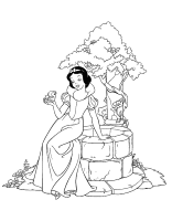 Een kleurplaat van  prinses