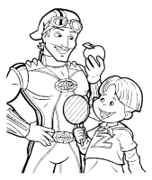 lazy town coloring pages games kids - photo #19