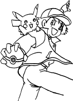 Een kleurplaat van  pokemon