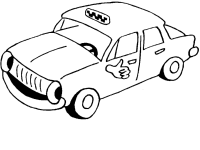 Een kleurplaat van  auto