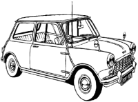 Een kleurplaat van  auto